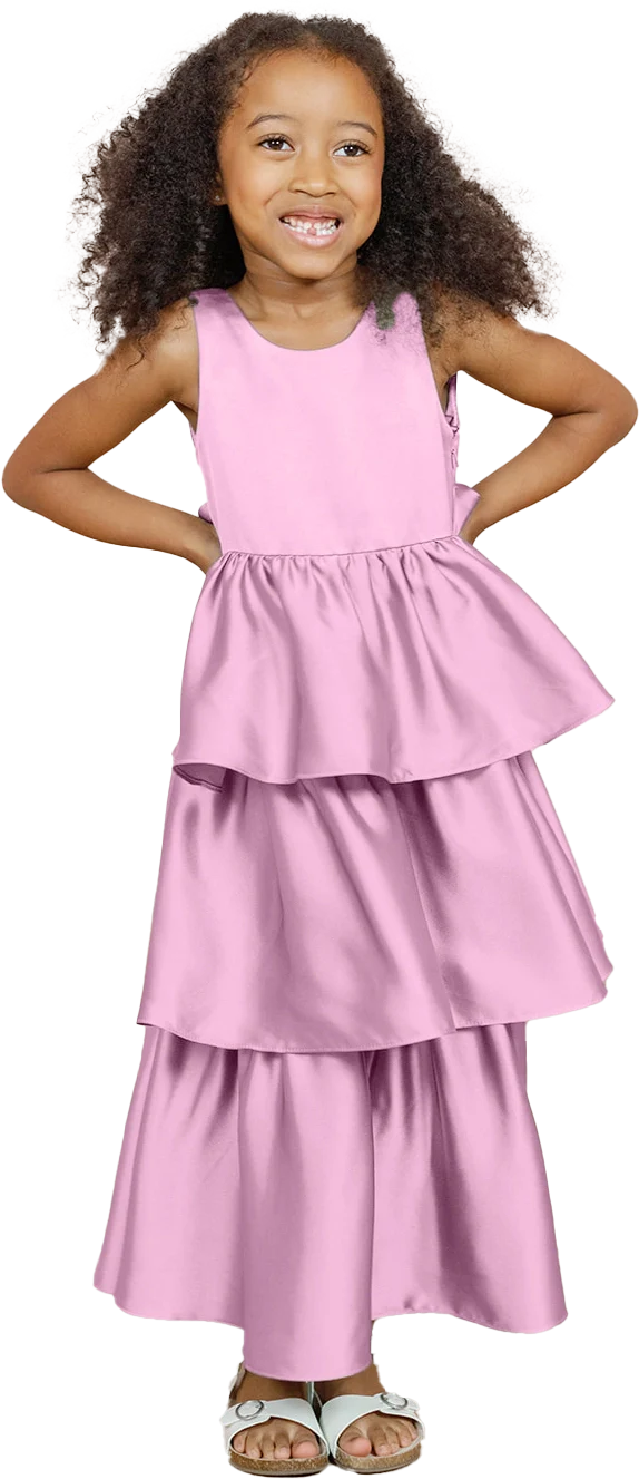 Kids Georgia Satin Dress | Made To Order - Image 94