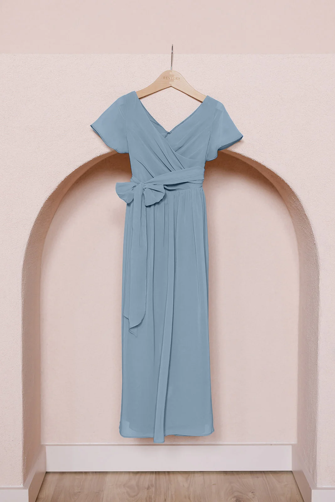 Kids Harper Chiffon Faux Wrap Dress | Made To Order - Image 23