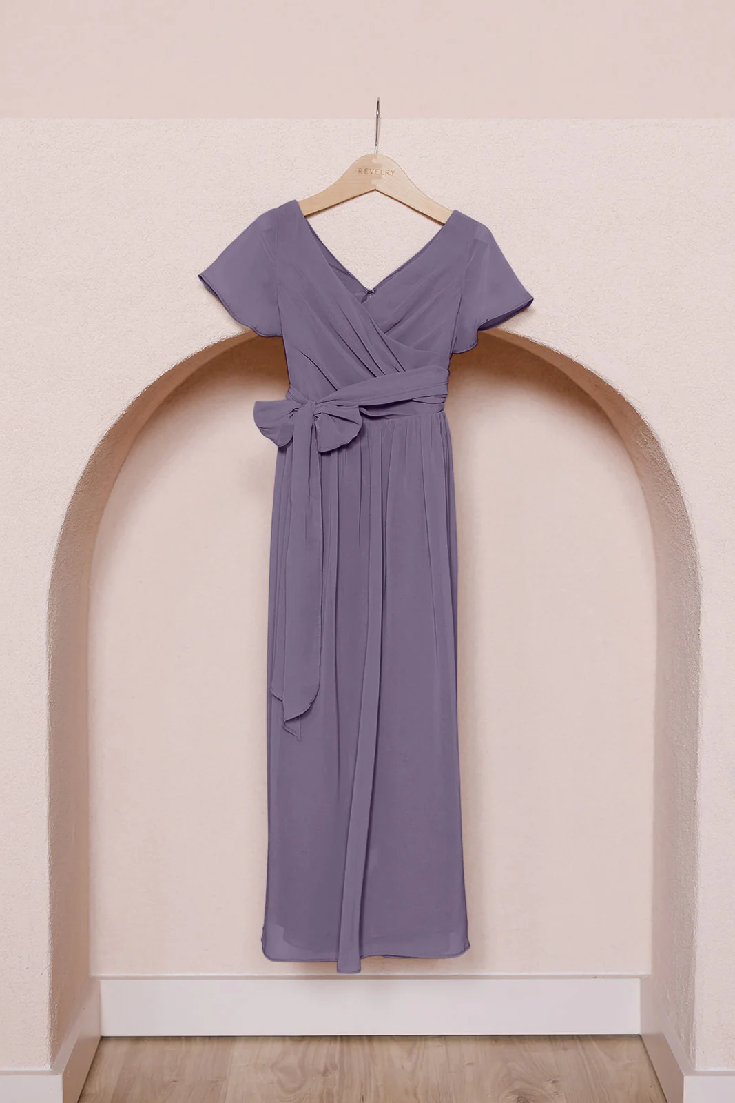 Kids Harper Chiffon Faux Wrap Dress | Made To Order - Image 26