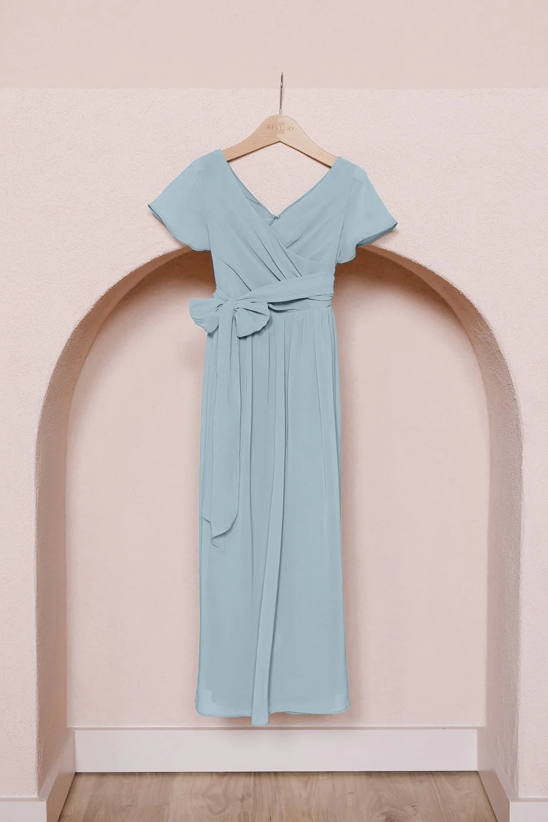Kids Harper Chiffon Faux Wrap Dress | Made To Order - Image 27