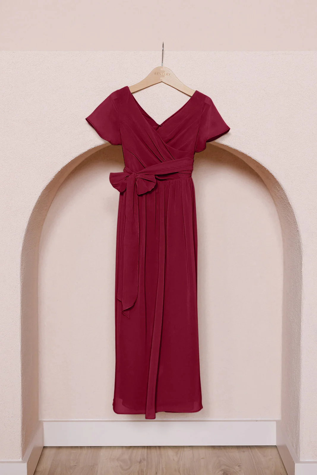 Kids Harper Chiffon Faux Wrap Dress | Made To Order - Image 29
