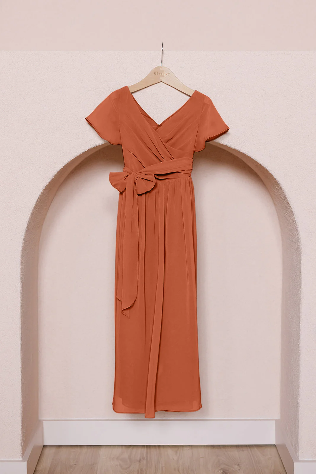 Kids Harper Chiffon Faux Wrap Dress | Made To Order - Image 40