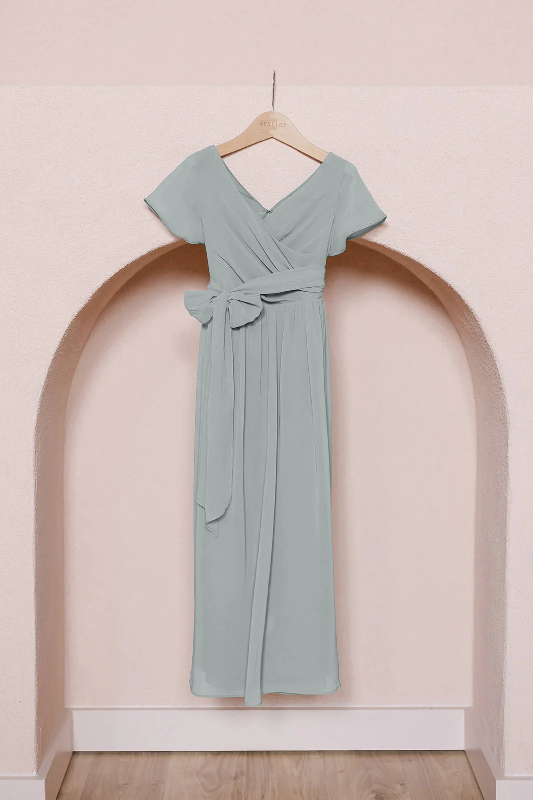 Kids Harper Chiffon Faux Wrap Dress | Made To Order - Image 43