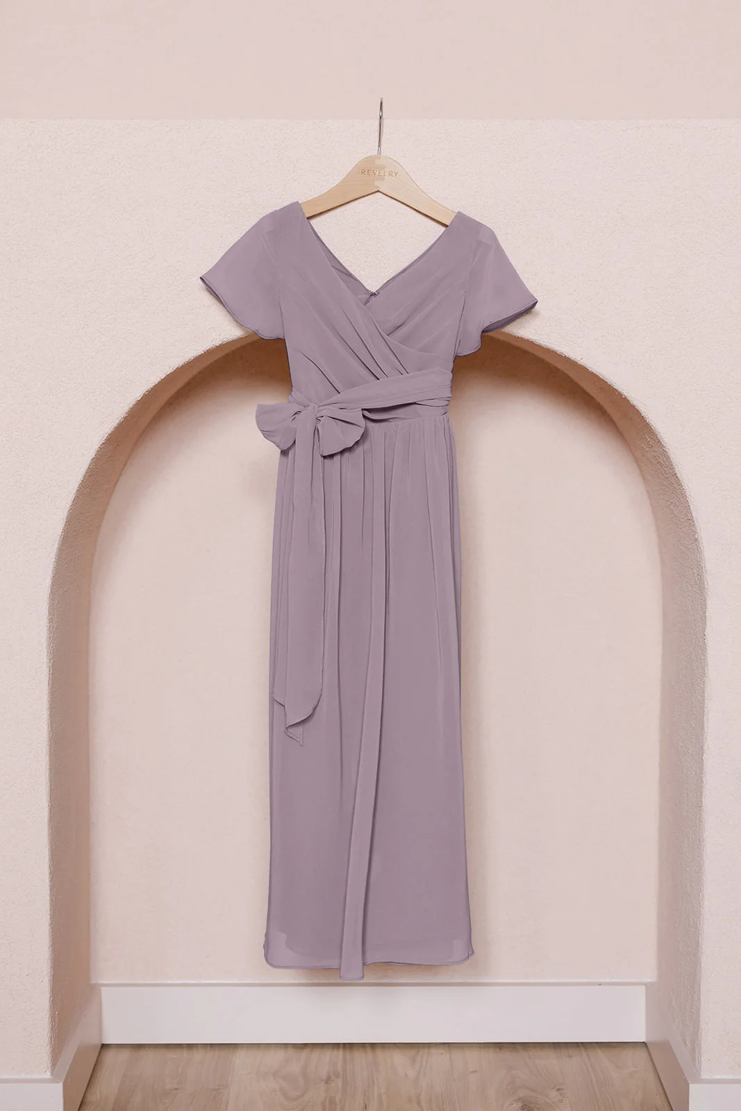 Kids Harper Chiffon Faux Wrap Dress | Made To Order - Image 46
