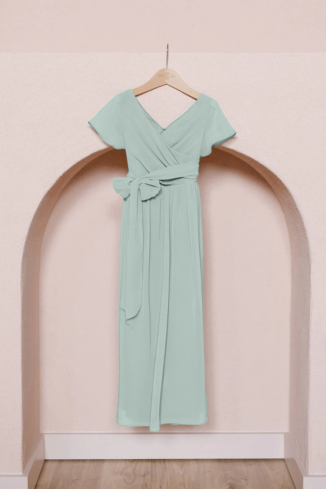 Kids Harper Chiffon Faux Wrap Dress | Made To Order - Image 56