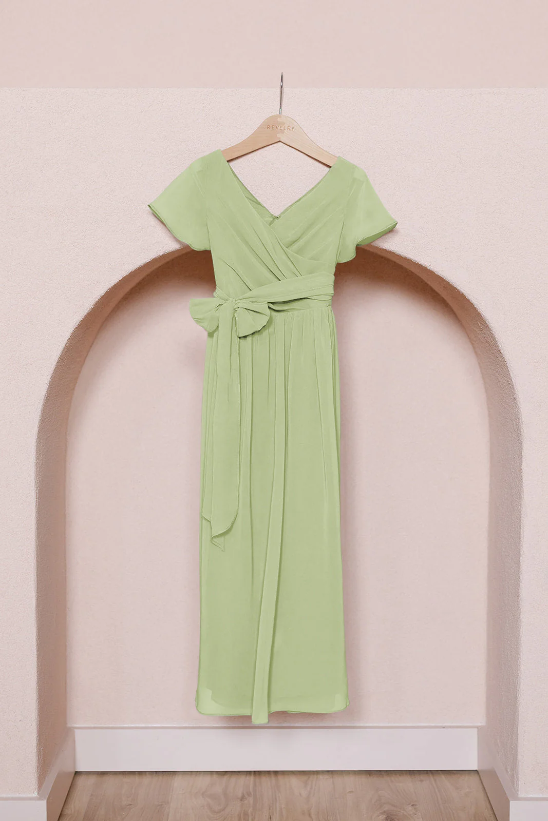 Kids Harper Chiffon Faux Wrap Dress | Made To Order - Image 72