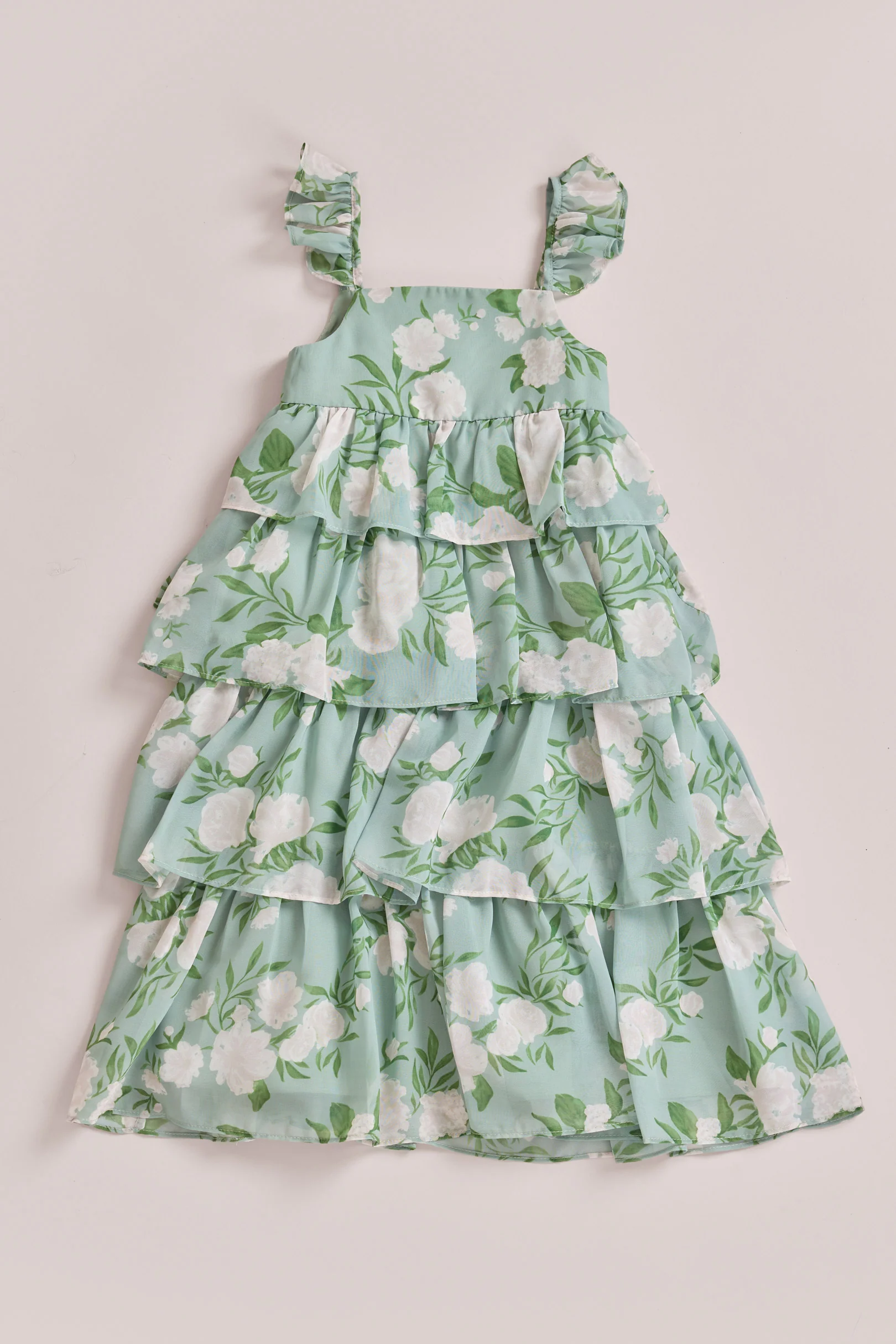 Kids Poppy Chiffon Floral Print Dress | Made To Order - Image 16