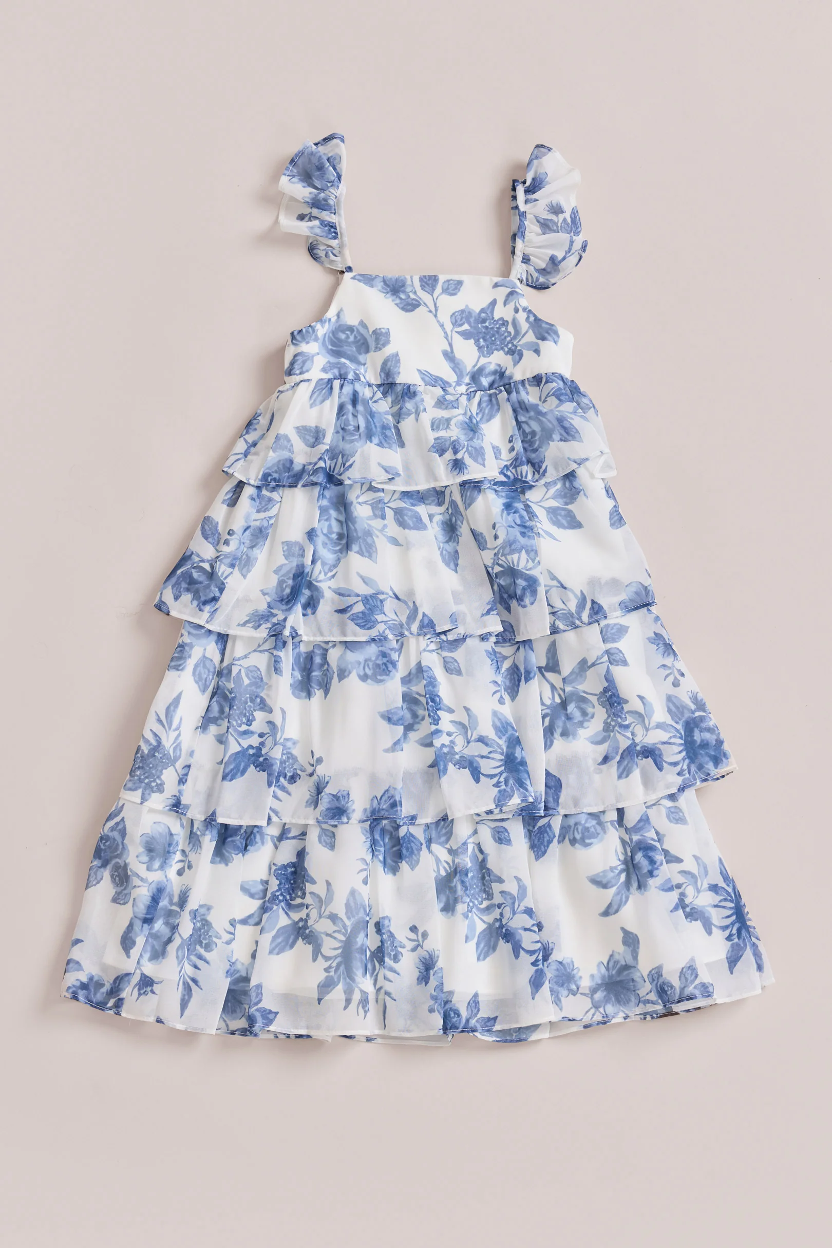 Kids Poppy Chiffon Floral Print Dress | Made To Order - Image 23
