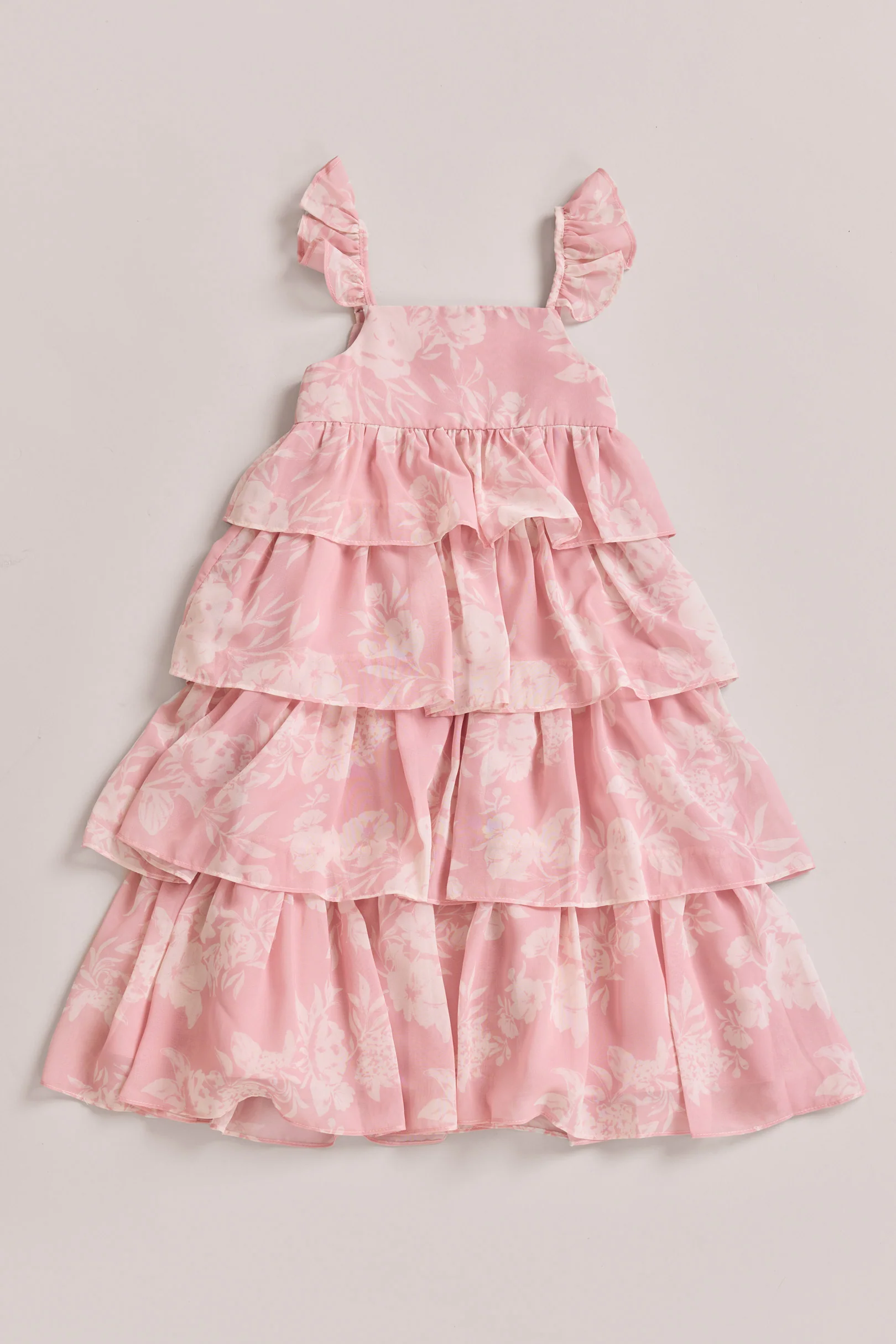 Kids Poppy Chiffon Floral Print Dress | Made To Order - Image 27