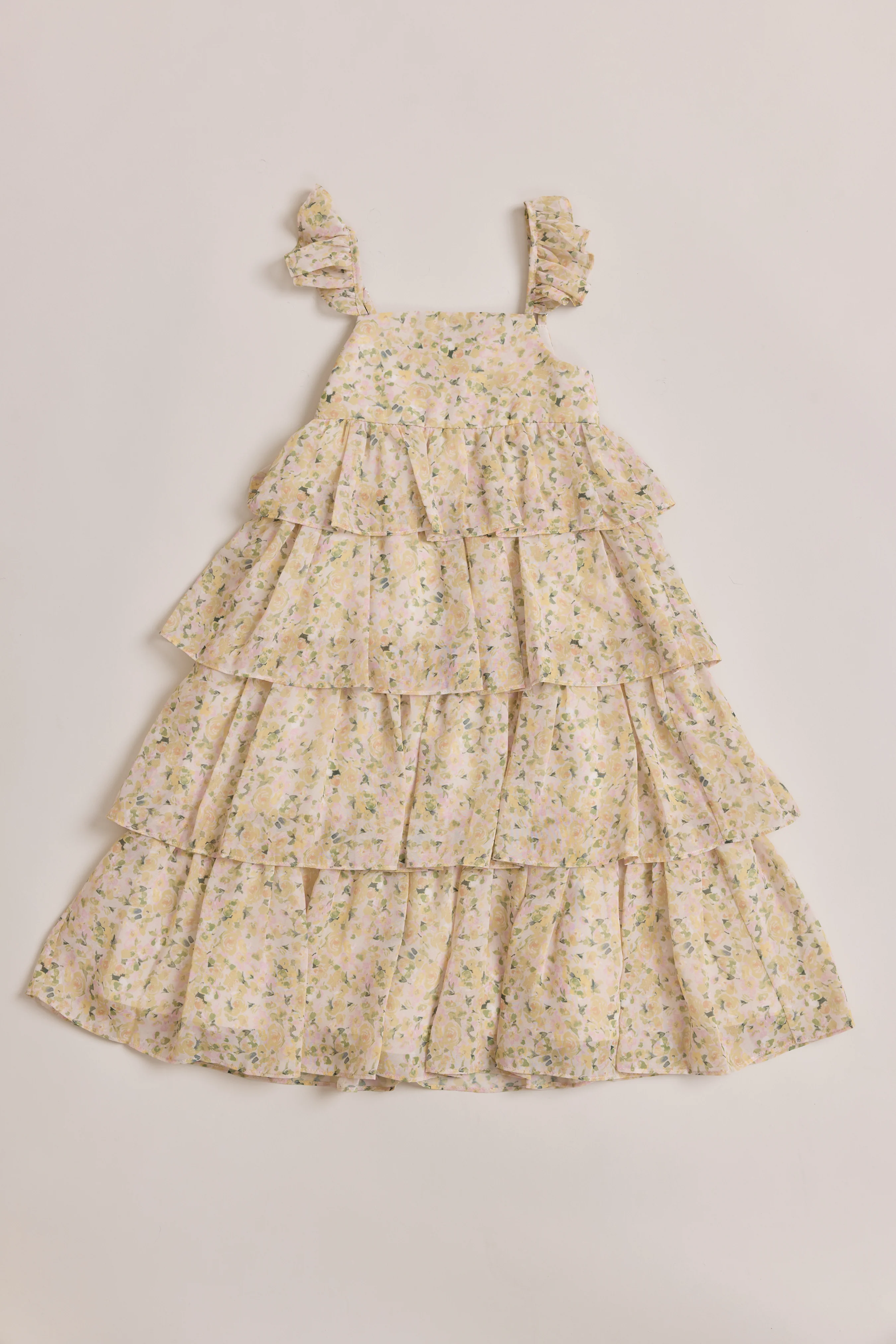 Kids Poppy Chiffon Floral Print Dress | Made To Order - Image 28