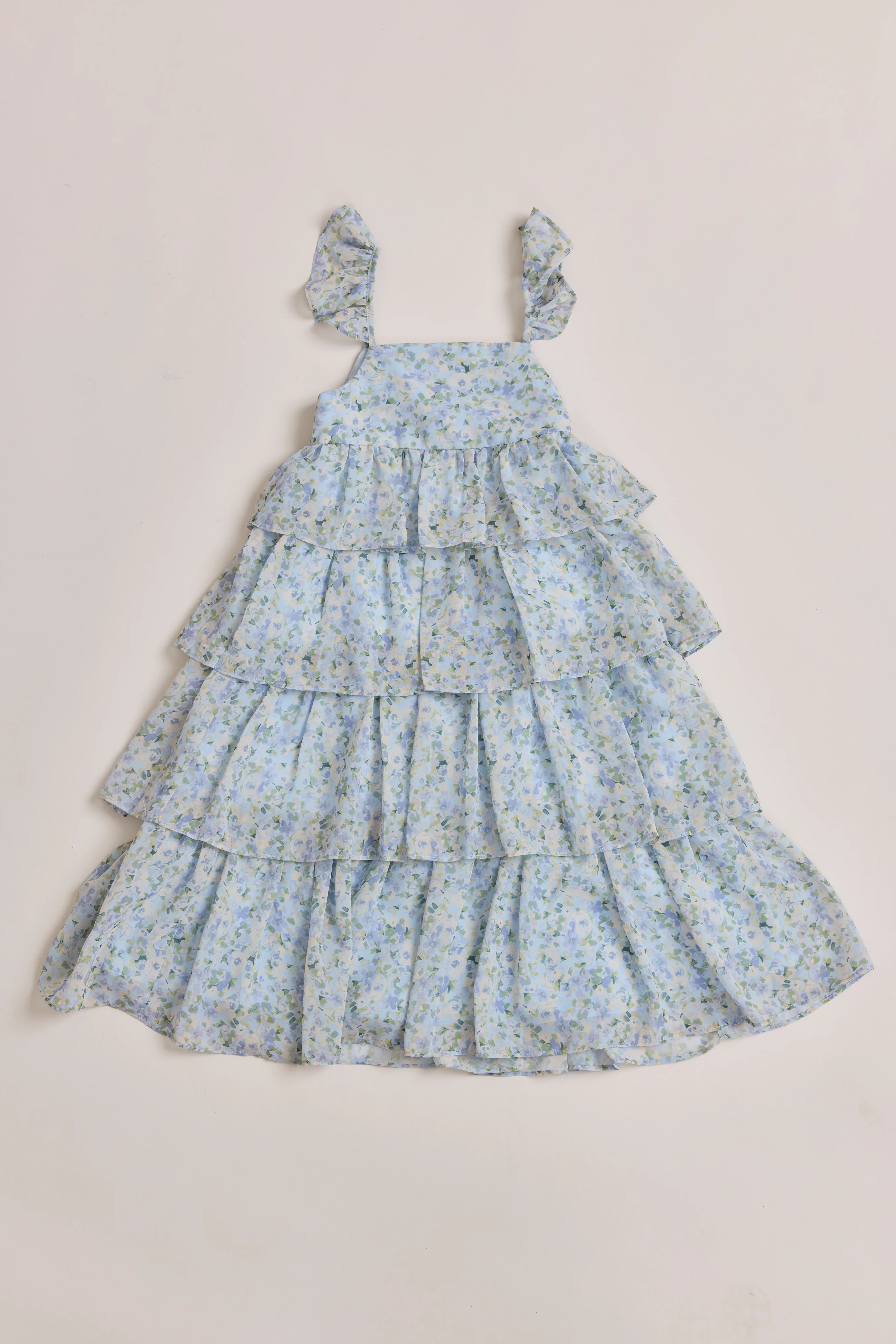 Kids Poppy Chiffon Floral Print Dress | Made To Order - Image 29