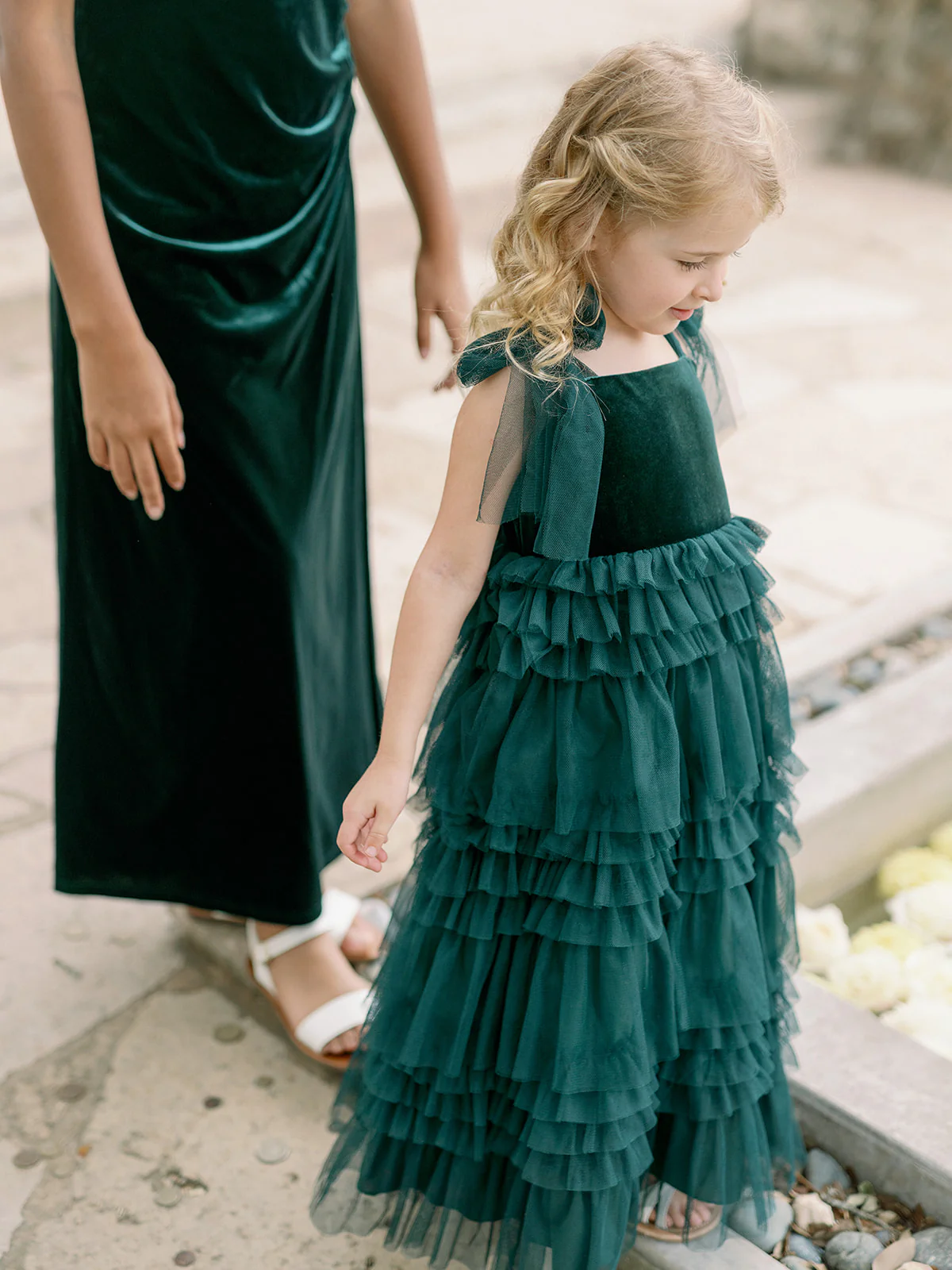 Kids Tallulah Velvet + Tulle Dress | Made To Order - Image 4