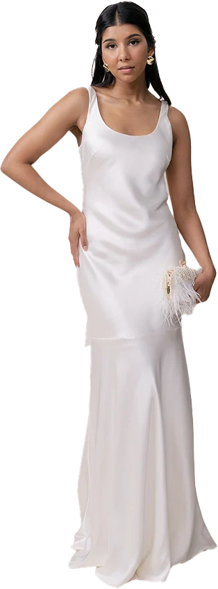 Lana Satin + Tulle Dress | Made To Order - Image 80