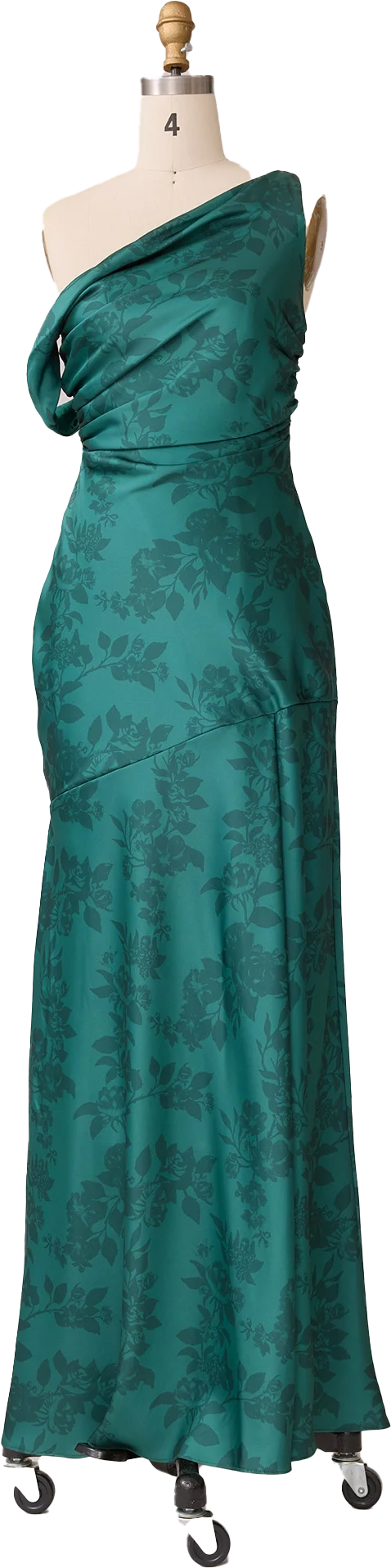 Livvy Satin Floral Print Dress | Made To Order - Image 70