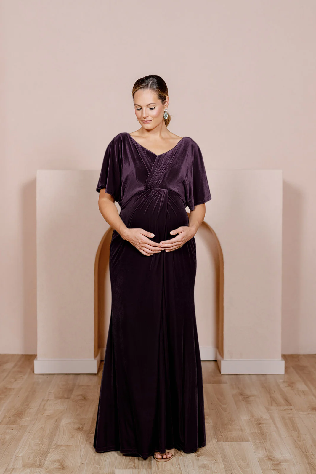 Maternity Gwen Velvet Dress | Made To Order - Image 10