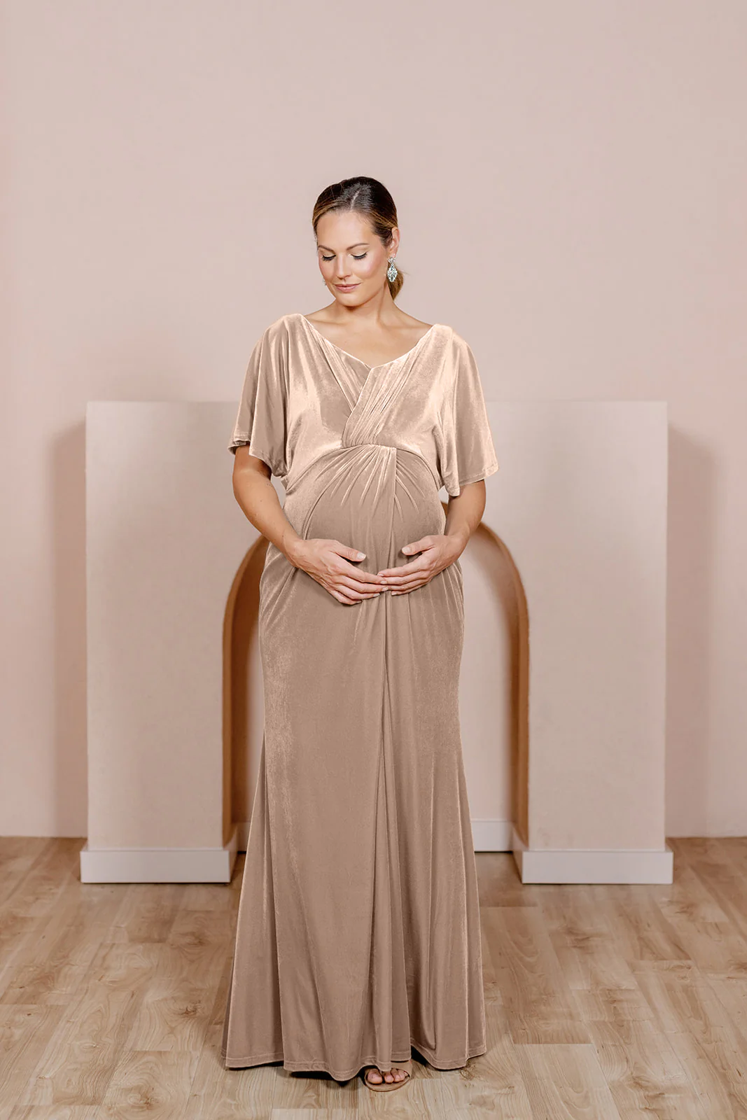 Maternity Gwen Velvet Dress | Made To Order - Image 11