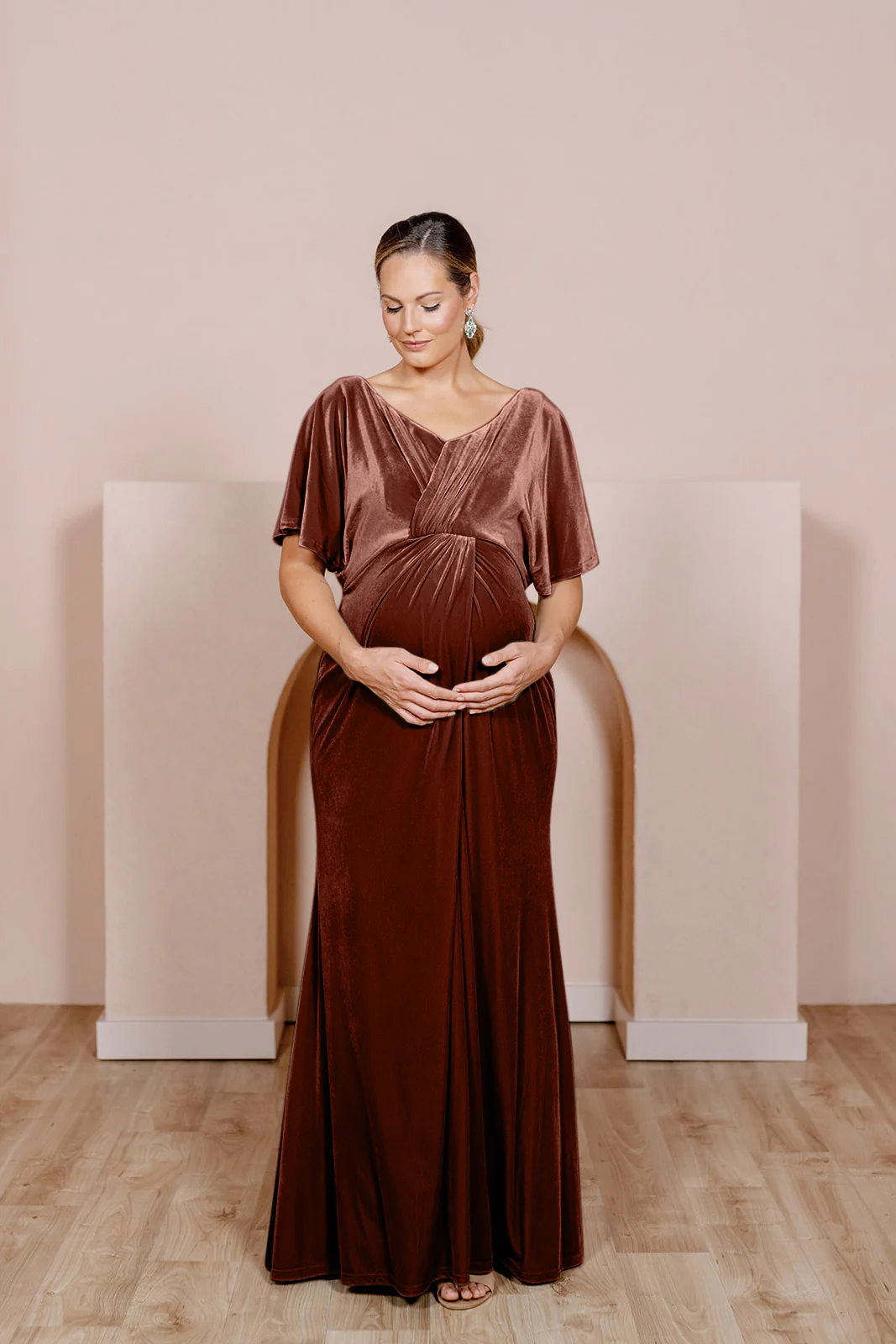 Maternity Gwen Velvet Dress | Made To Order - Image 21