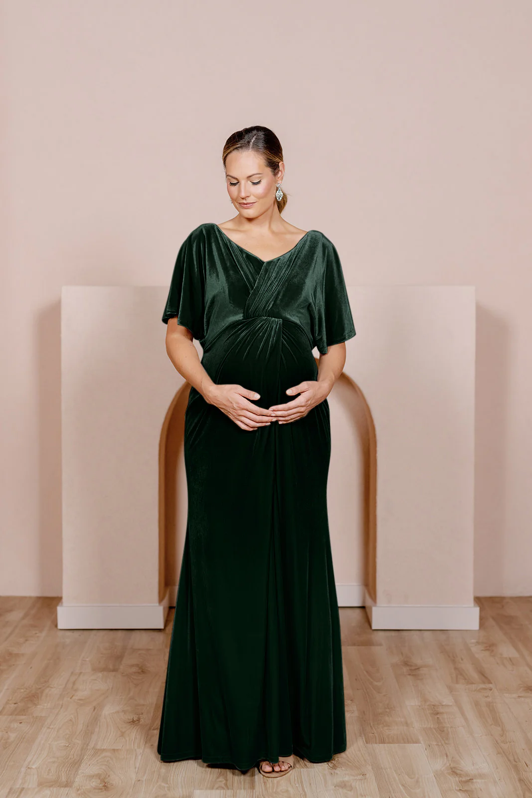 Maternity Gwen Velvet Dress | Made To Order - Image 23