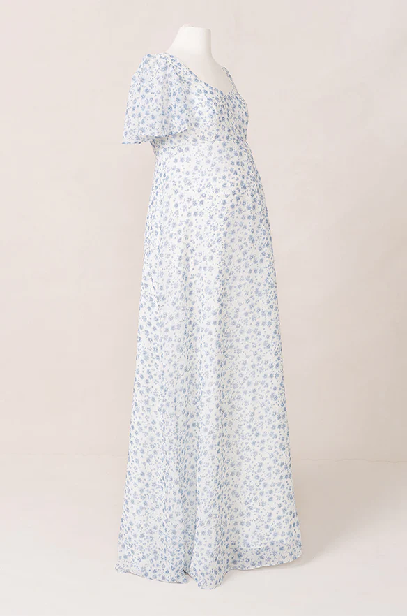 Maternity Madeline Convertible Chiffon Floral Print Dress | Made To Order - Image 13