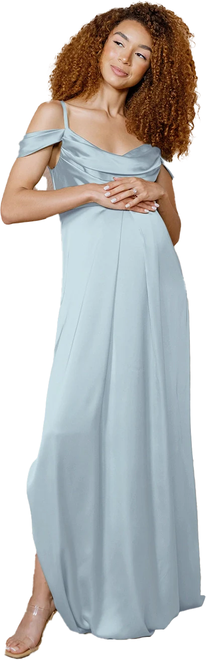 Maternity Sienna Satin Dress | Made To Order - Image 100