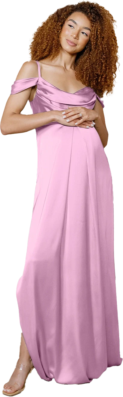 Maternity Sienna Satin Dress | Made To Order - Image 57