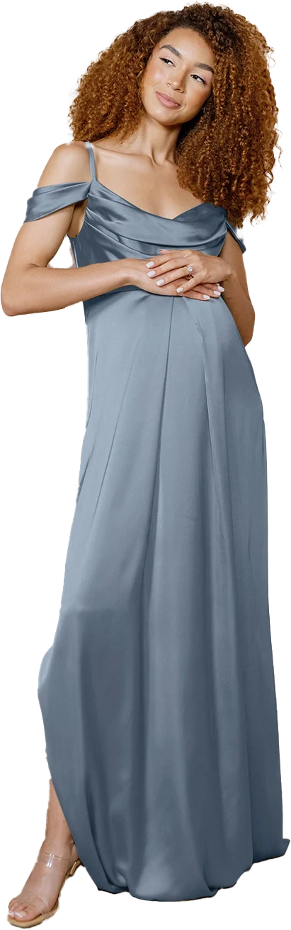Maternity Sienna Satin Dress | Made To Order - Image 72
