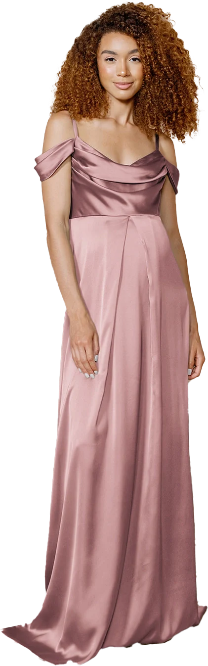 Maternity Sienna Satin Dress | Made To Order - Image 95