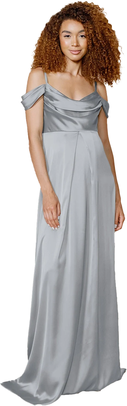 Maternity Sienna Satin Dress | Made To Order - Image 99