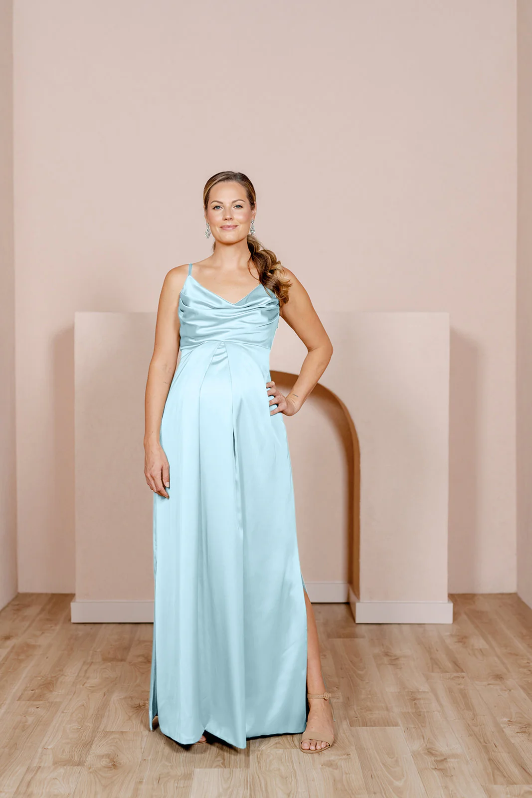 Maternity Skye Satin Dress | Made To Order - Image 16