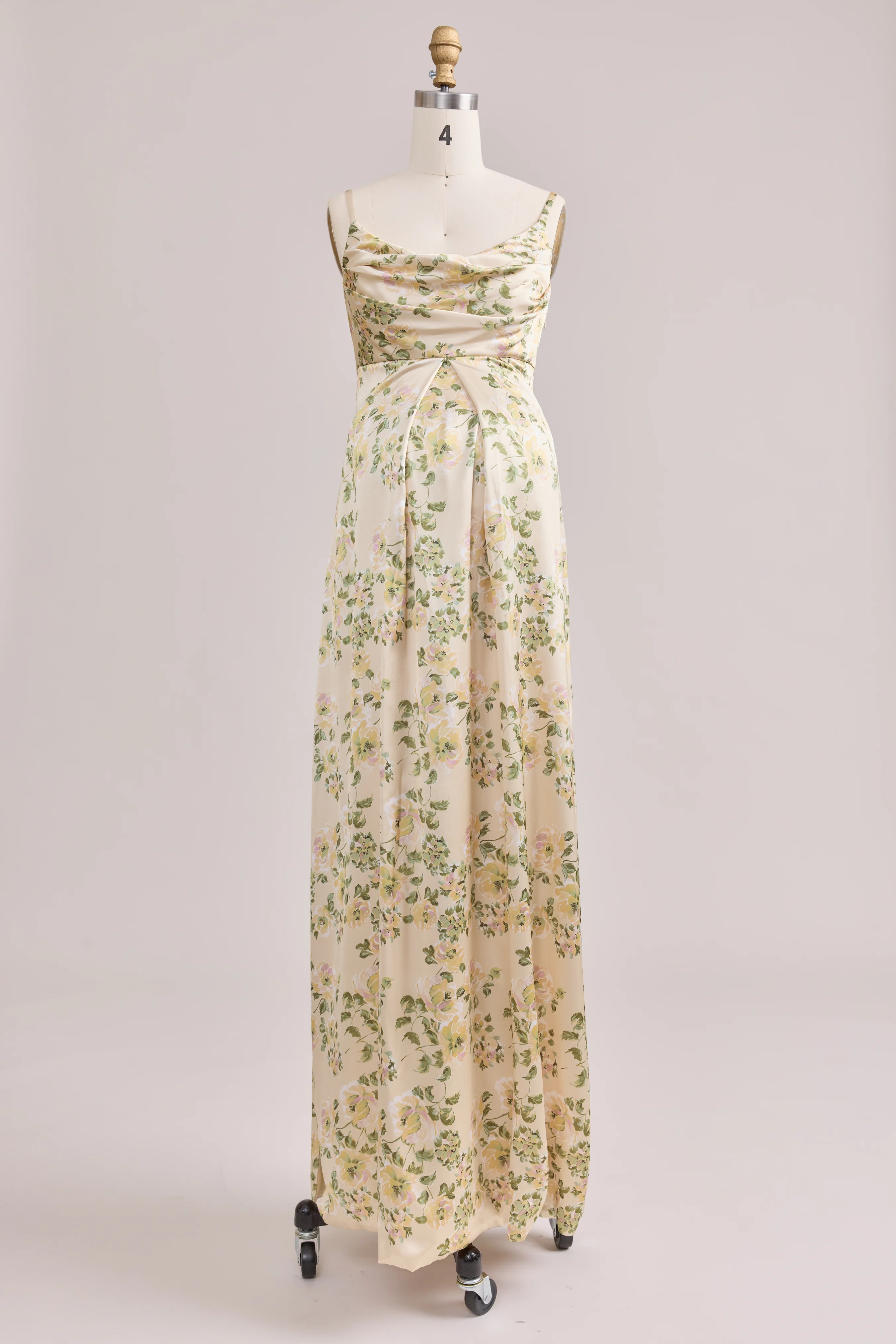Maternity Skye Satin Floral Print Dress | Made To Order - Image 55