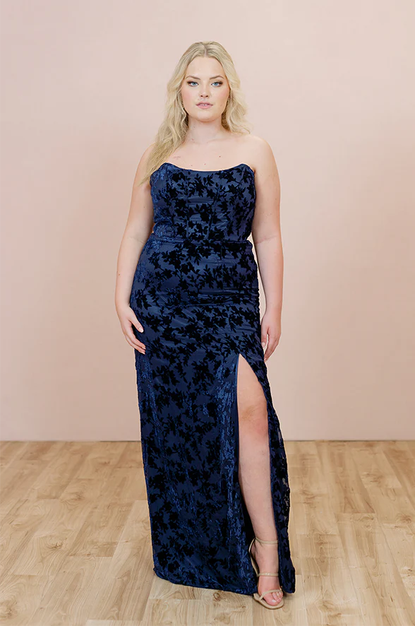 Mona Floral Burnout Velvet Dress | Made To Order - Image 11