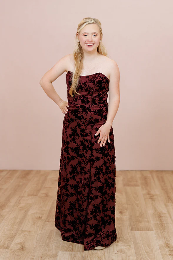 Mona Floral Burnout Velvet Dress | Made To Order - Image 7