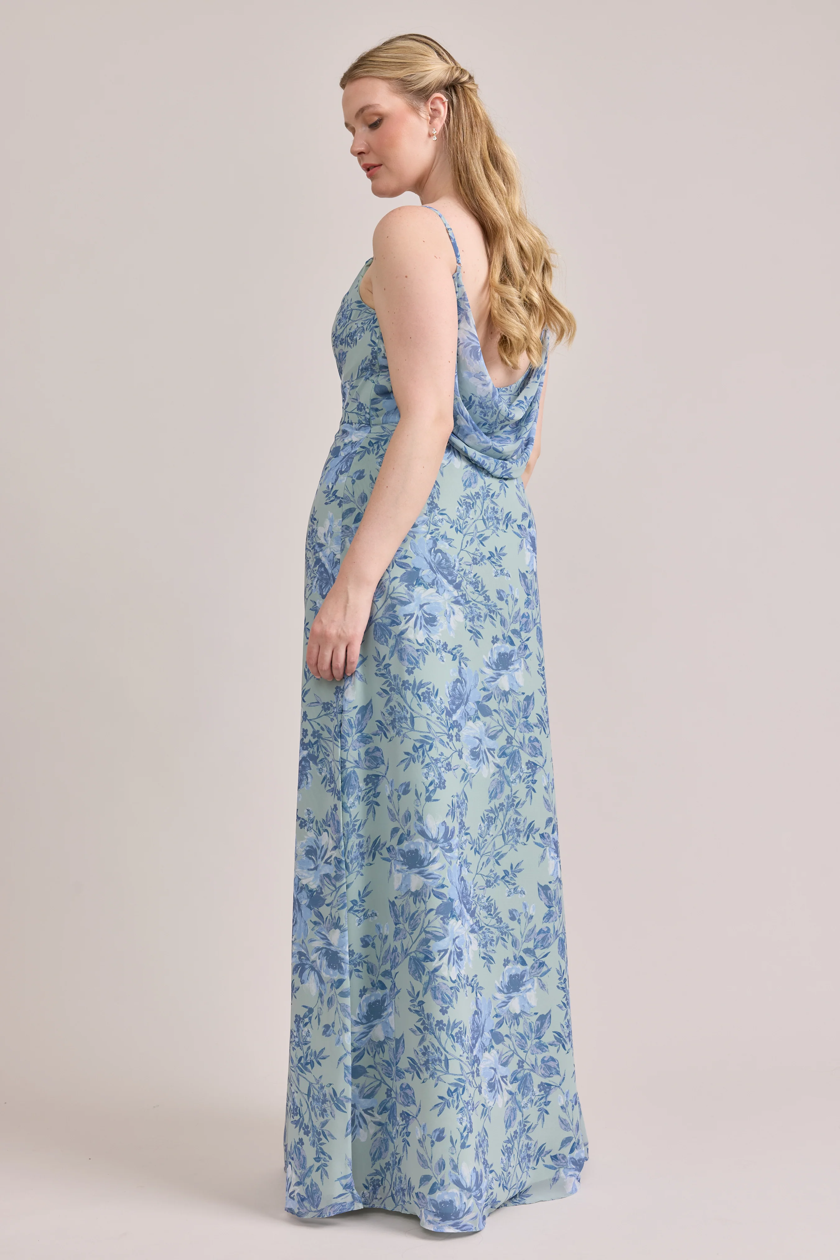 Nadia Chiffon Floral Print Dress | Made To Order - Image 16