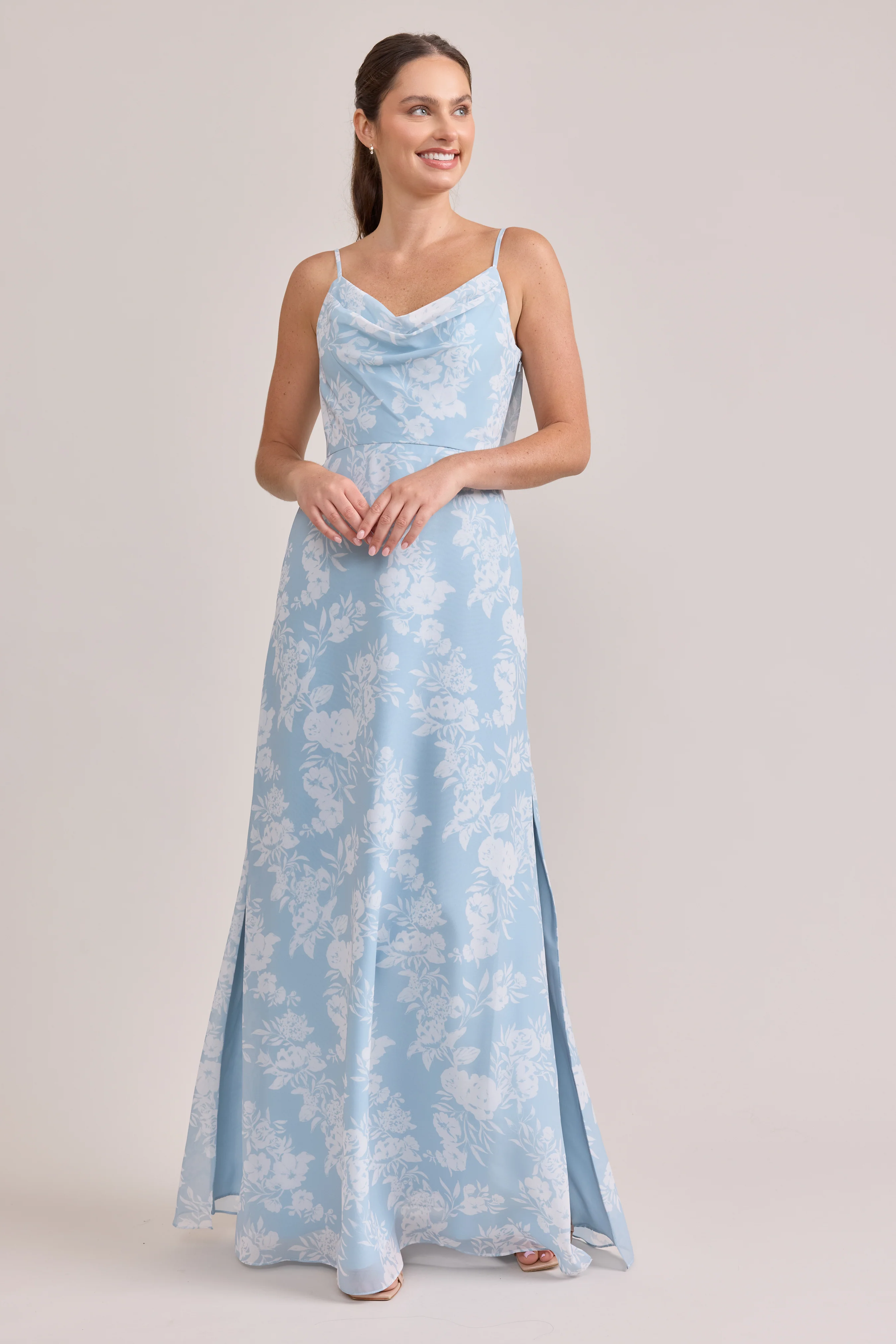 Nadia Chiffon Floral Print Dress | Made To Order - Image 20