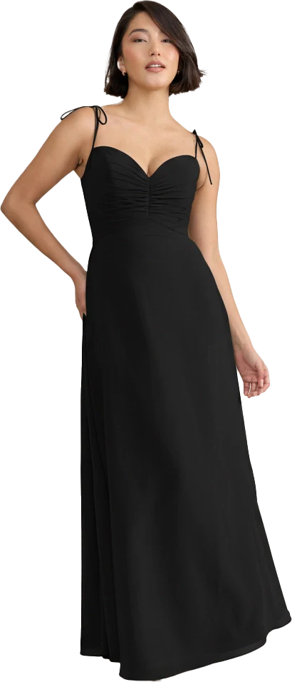 Polly Chiffon Dress | Ready To Ship | Black - Image 3