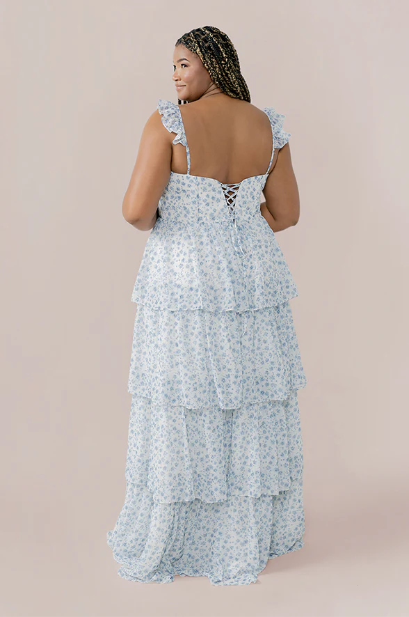 Poppy Chiffon Floral Print Dress | Made To Order - Image 22