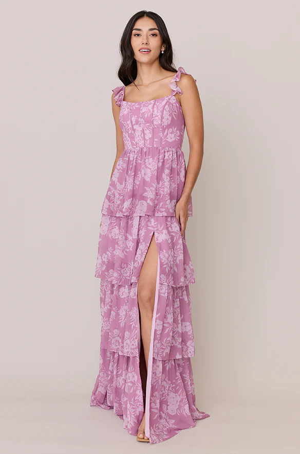 Poppy Chiffon Floral Print Dress | Made To Order - Image 29