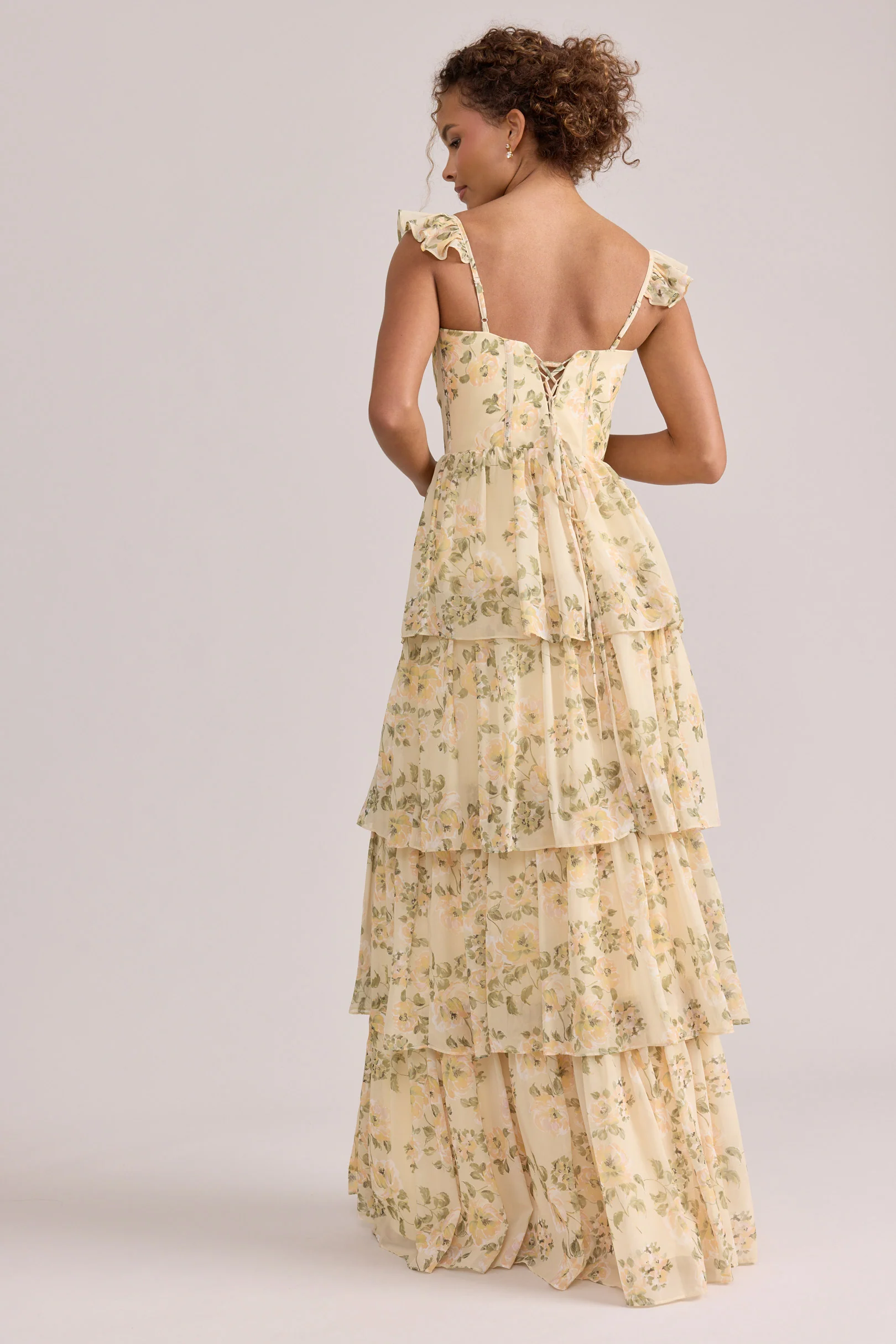Poppy Chiffon Floral Print Dress | Made To Order - Image 93