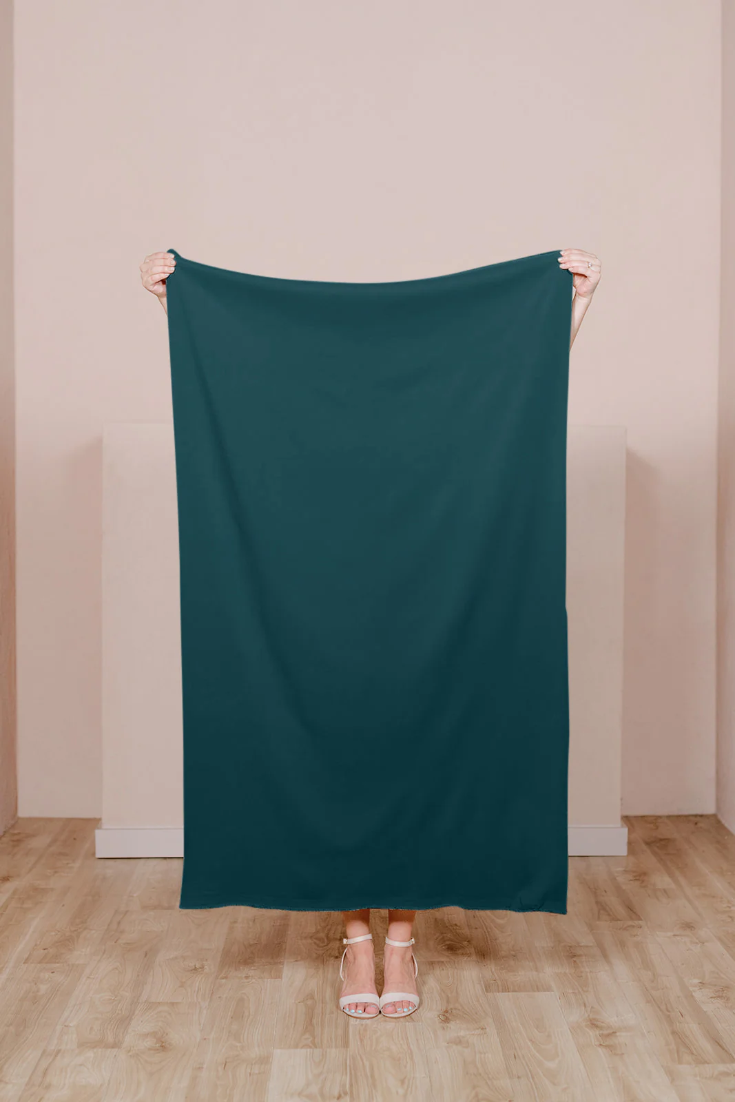 Pre-Cut Crepe Fabric by Yard | Ready To Ship | Classic Emerald