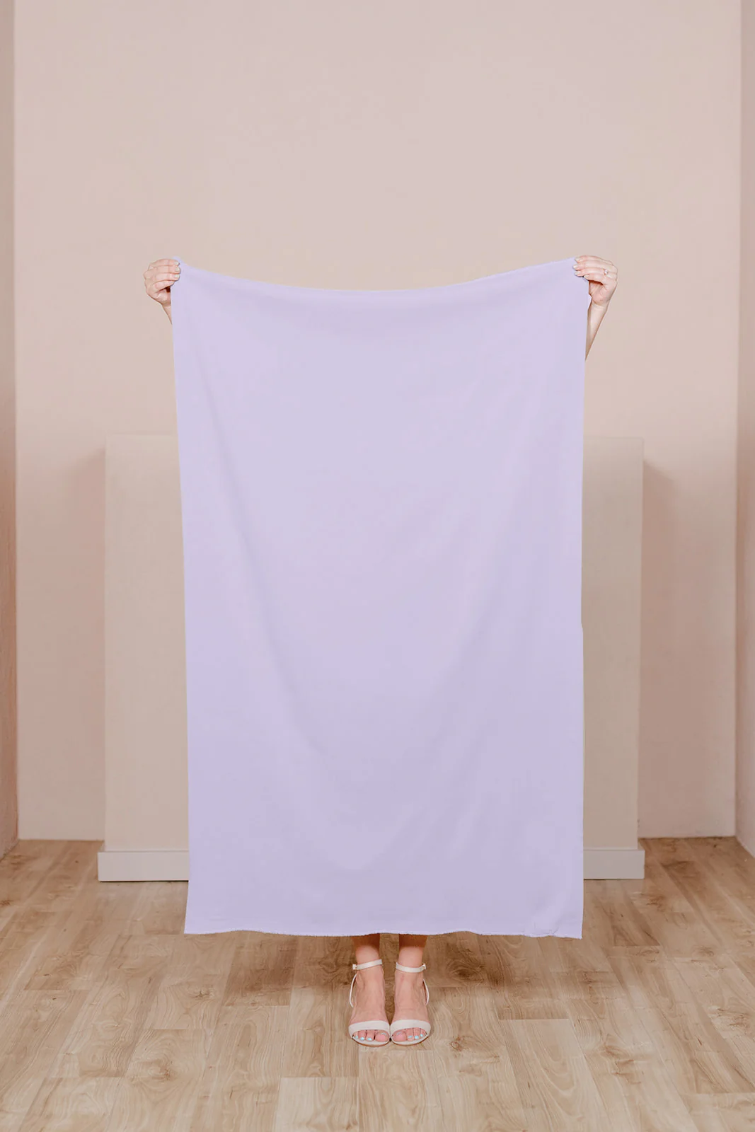 Pre-Cut Crepe Fabric by Yard | Ready To Ship | Light Lavender