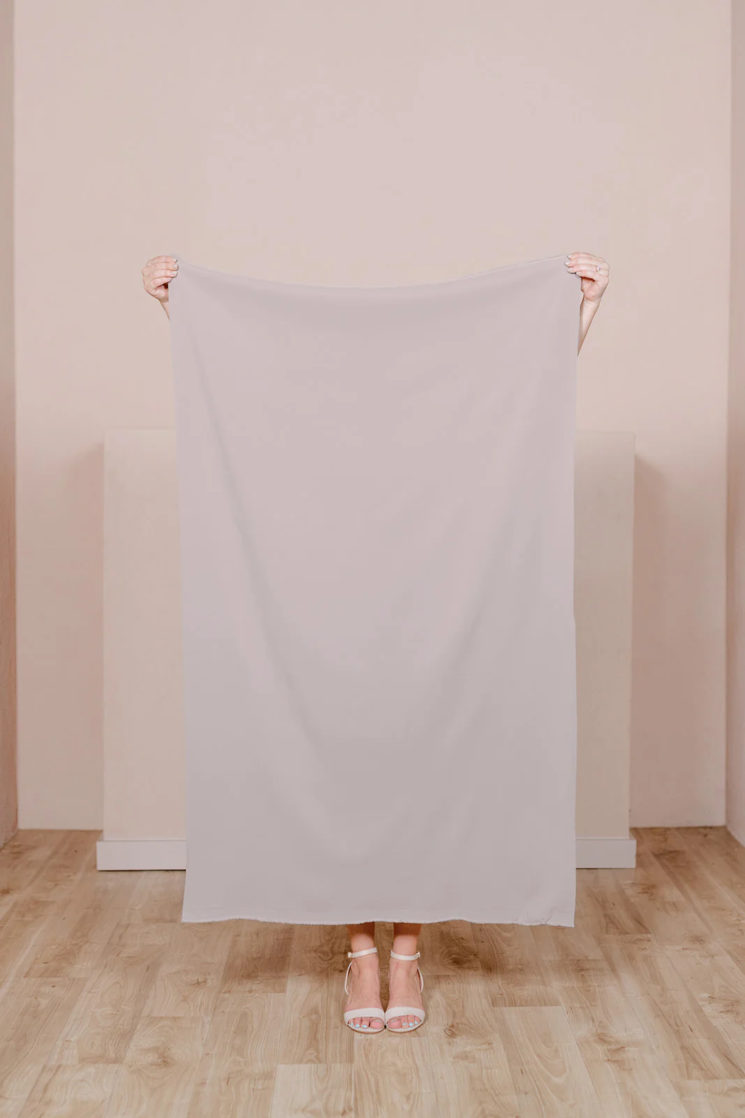 Pre-Cut Crepe Fabric by Yard | Ready To Ship | Taupe