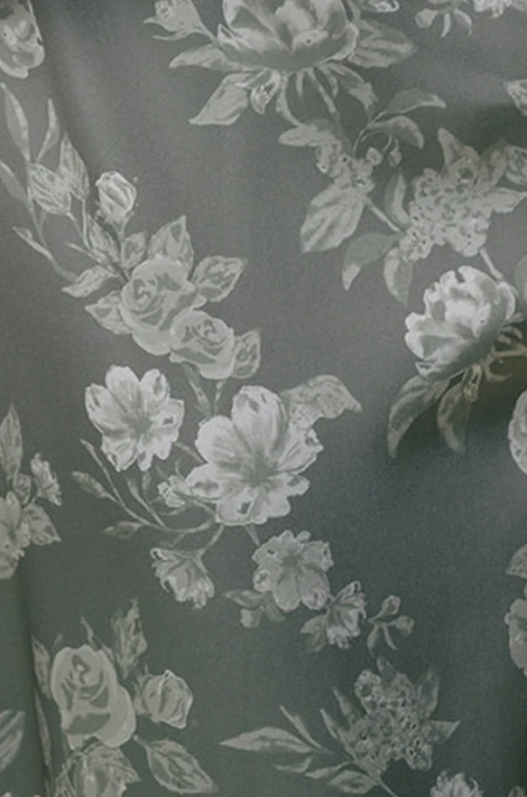 Pre-Cut Satin Floral Print Fabric By Yard | Ready To Ship - Image 9