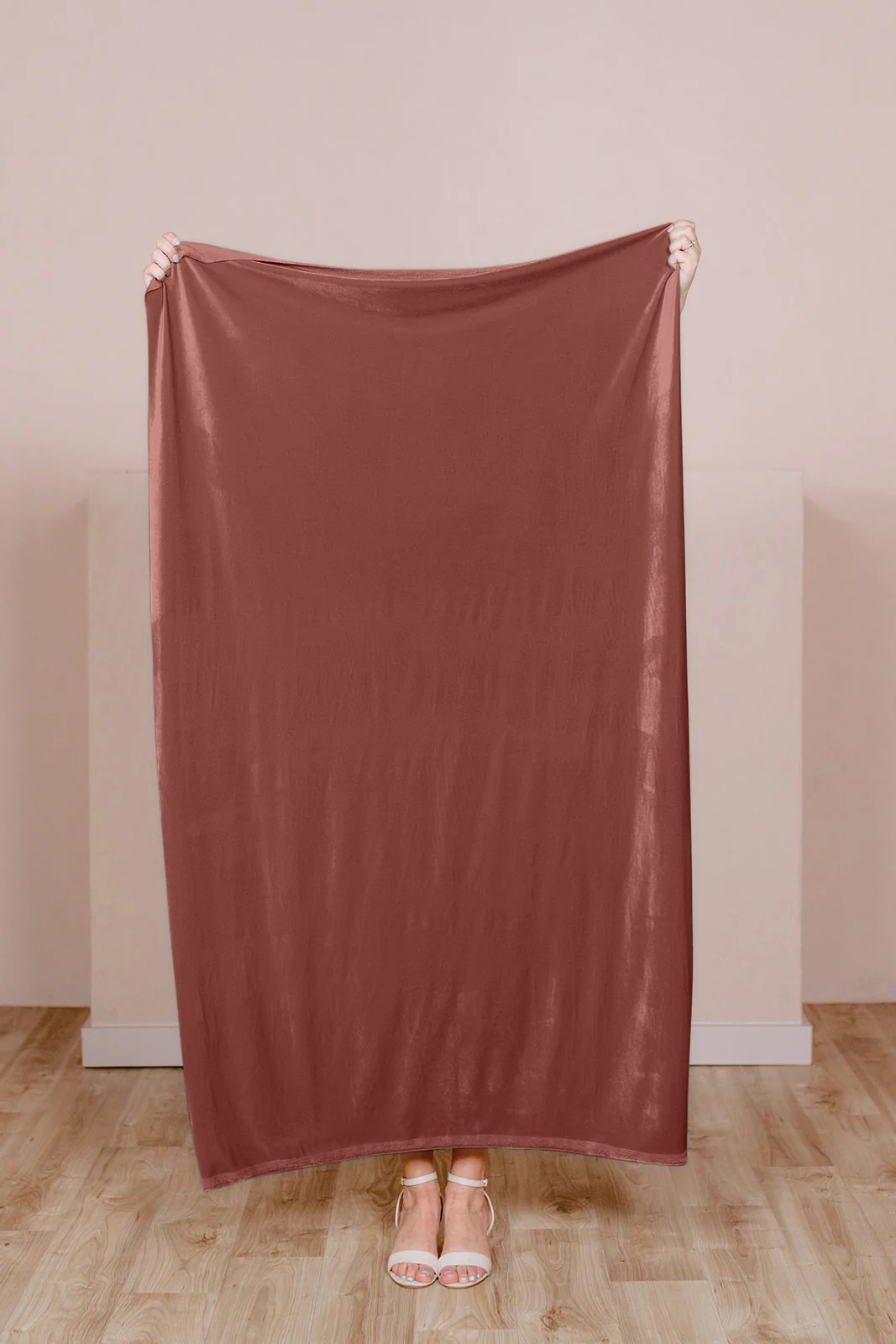 Pre-Cut Velvet Fabric by Yard | Ready To Ship | Dusty Rose