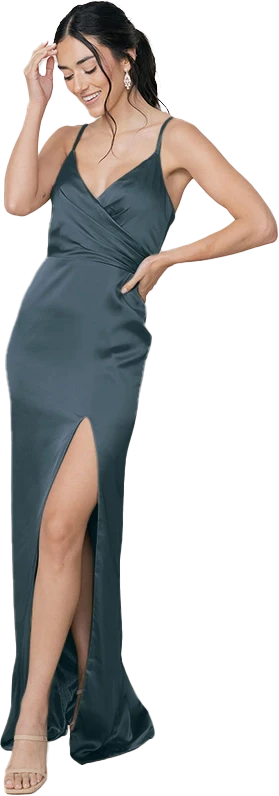 Rava Satin Dress | Made To Order - Image 24