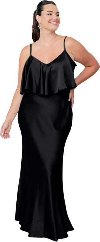 Riley Convertible Satin Dress | Made To Order - Image 11