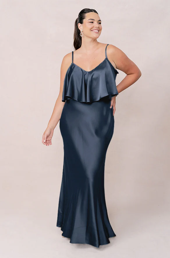 Riley Convertible Satin Dress | Made To Order - Image 125