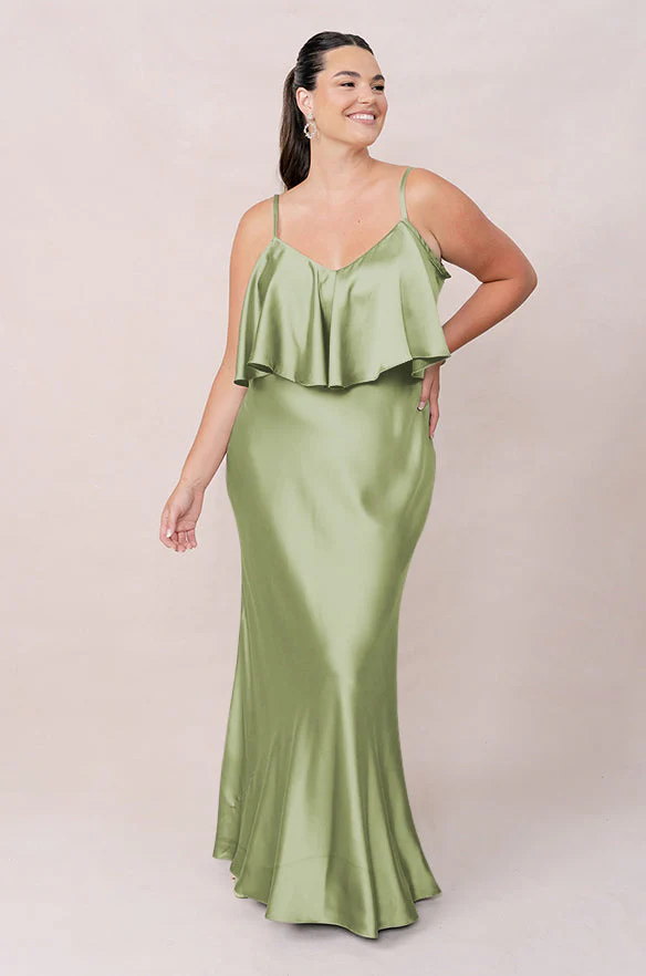 Riley Convertible Satin Dress | Made To Order - Image 161
