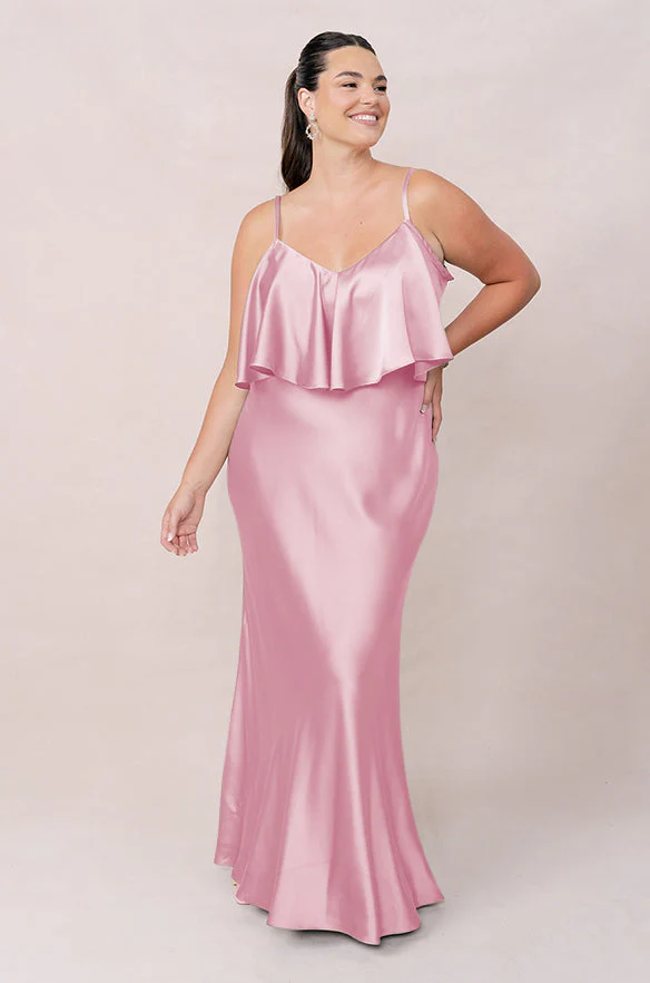 Riley Convertible Satin Dress | Made To Order - Image 163