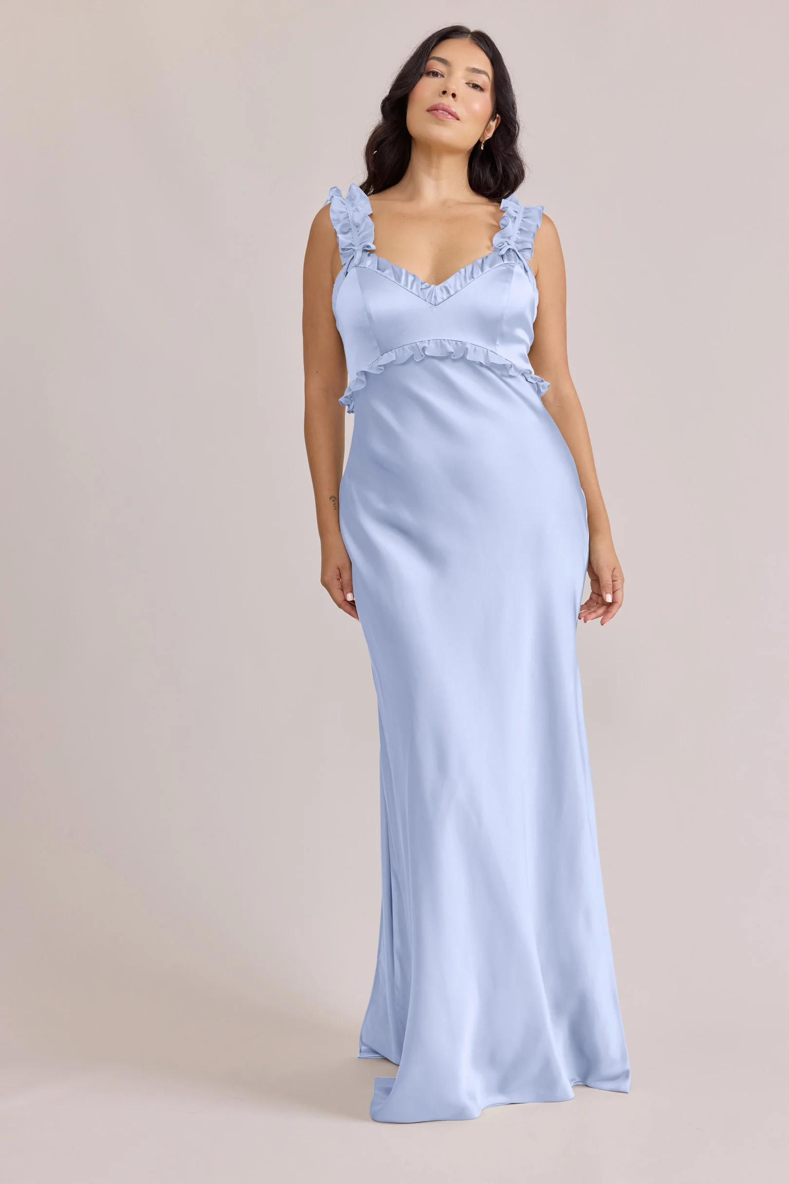 Romy Satin + Chiffon Dress | Made To Order - Image 26