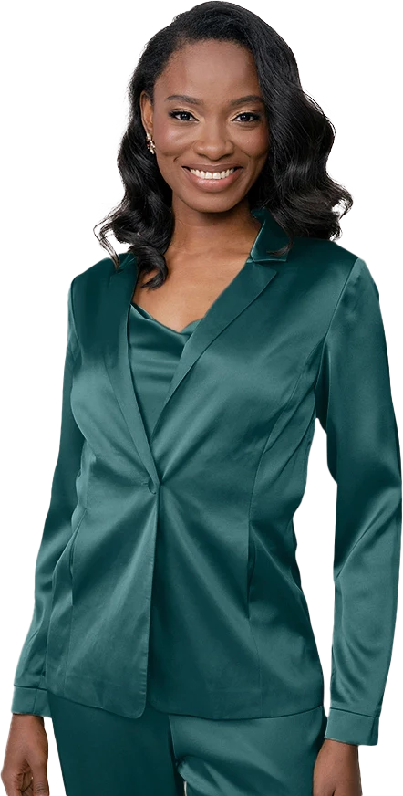 Ruby Satin Jacket | Made To Order - Image 18